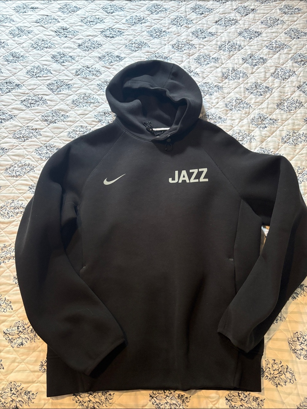 NBA Black JAZZ Pullover Hoodie - Men's Sweatshirt